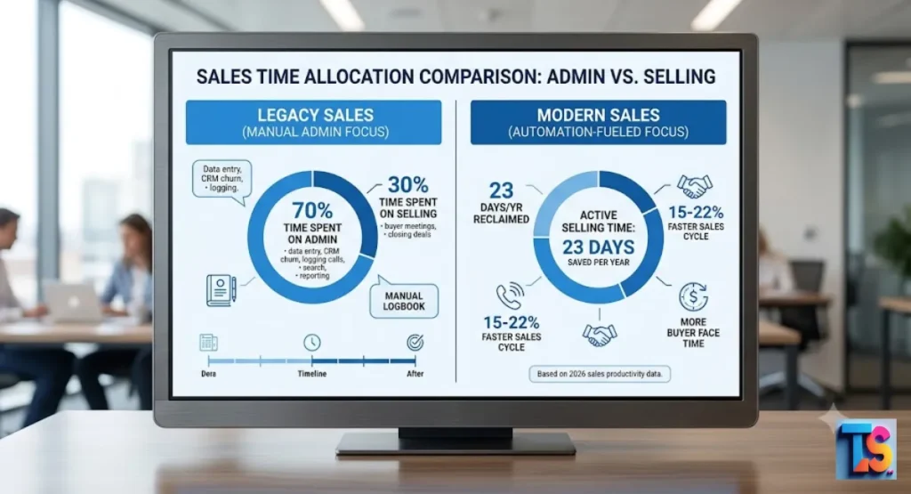 The Administrative Tax: Why Modern Reps Spend Only 30% of Their Day Selling