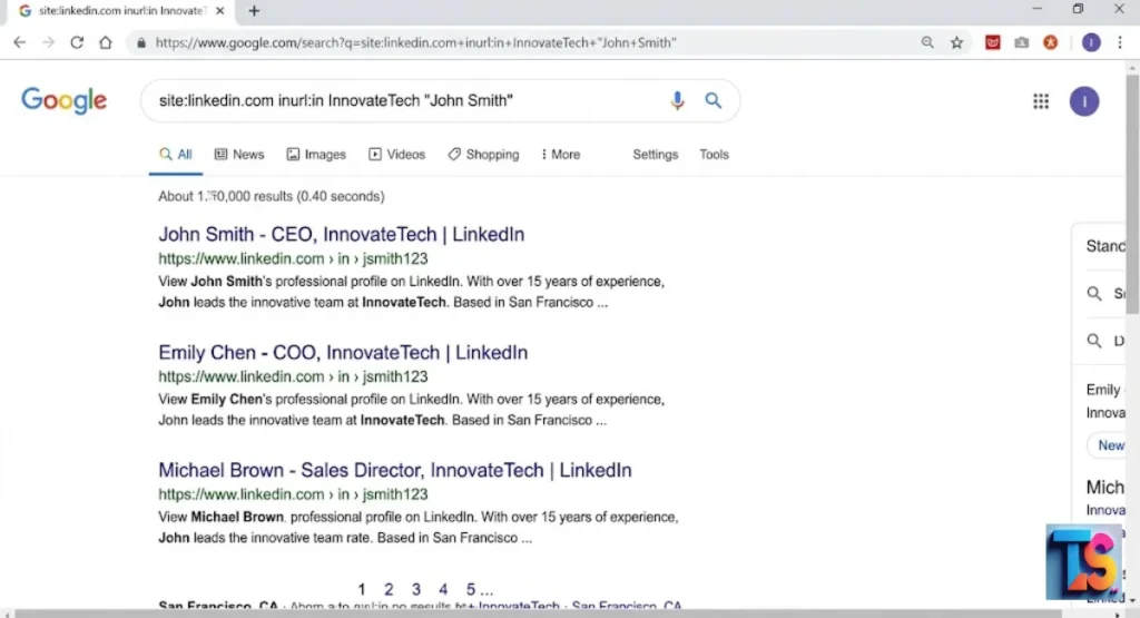 How to Use the "site:" Command for Instant Executive Identification