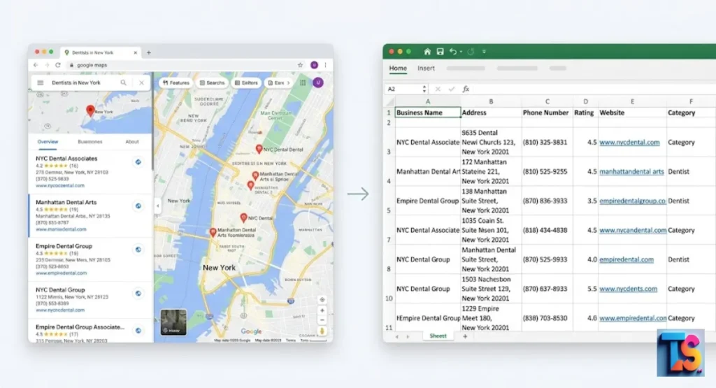 how to scrape Google Maps easily