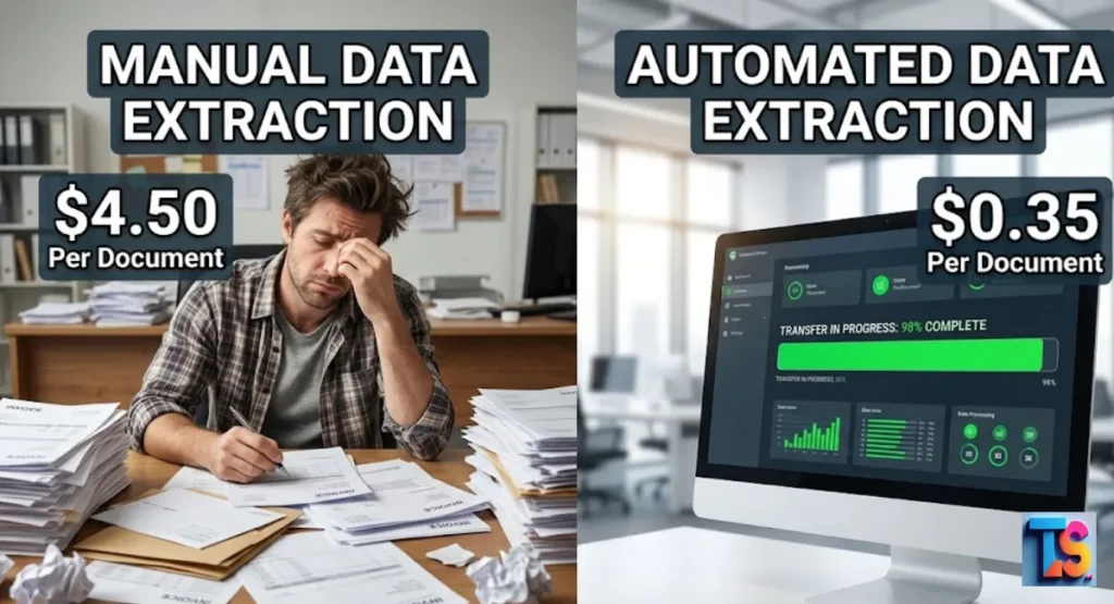 manual vs automated data extraction ROI