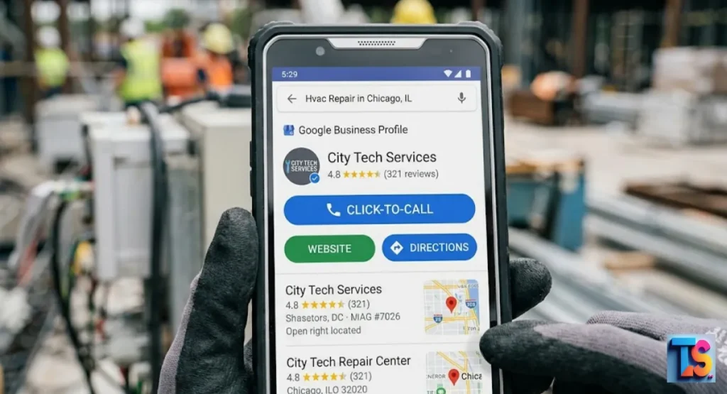 The Compressed Timeline of a Local Service Search