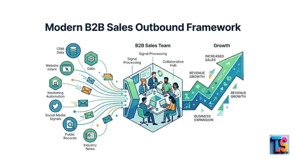 modern B2B outbound sales department