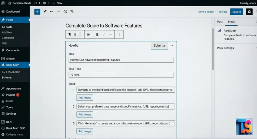 HowTo schema