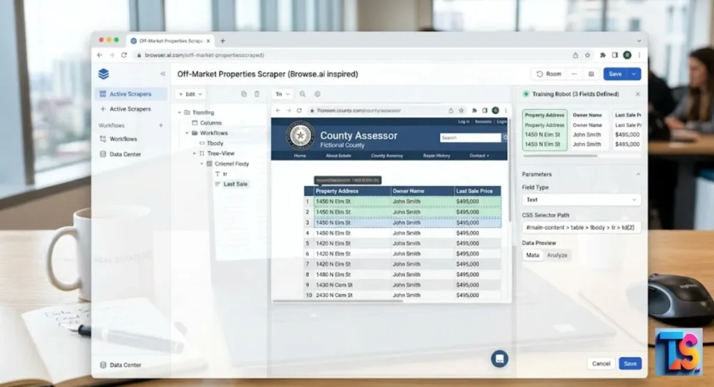 Define your property extraction schema