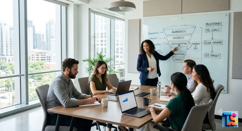 Strategic planning for scaling a marketing agency