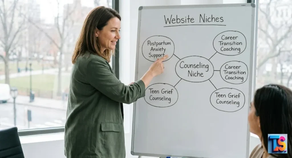 website to market to a counseling niche