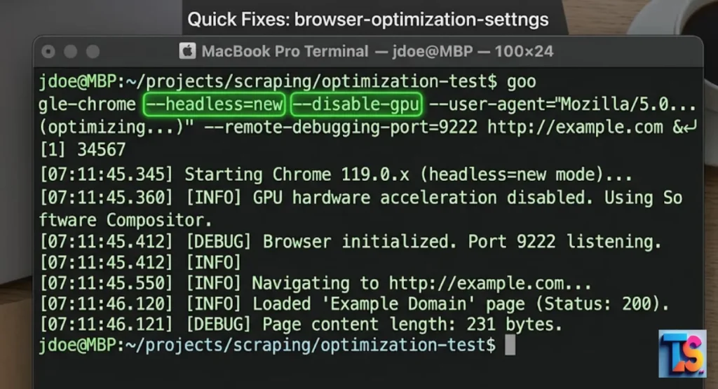 Quick Fixes: Optimizing Browser & Network Configurations