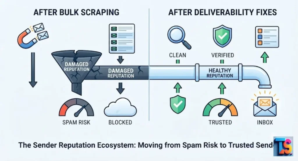 Dropping Open Rates After Bulk Scraping